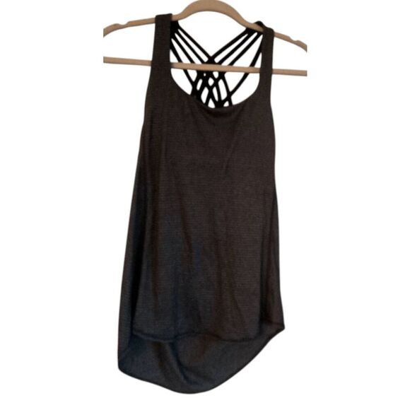 LULULEMON ATHLETICA Wild Tank in Heathered Black/Black Size 4 - Picture 5 of 6